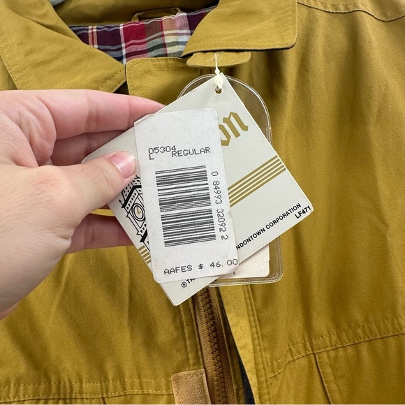 NEW Deadstock London Fog Mustard Yellow Bomber Jacket Men’s Size Large - Picture 4 of 7